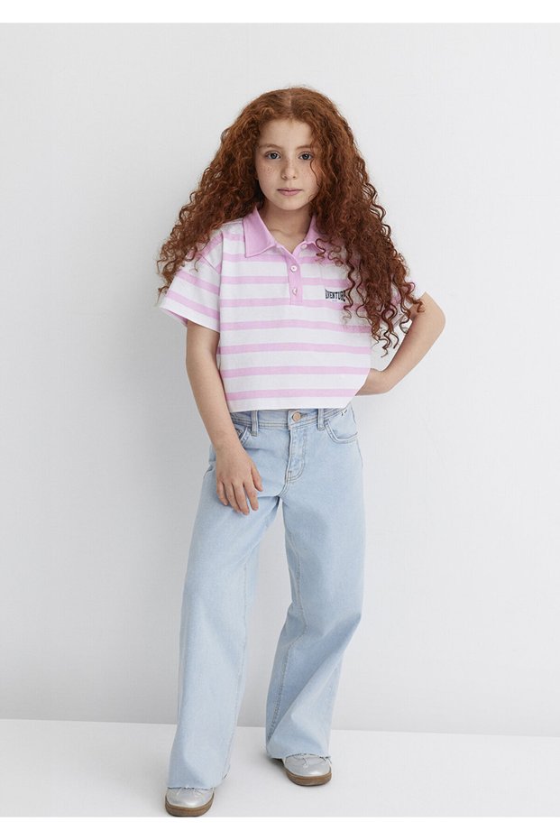 Adventure Printed Pink T-Shirt Loose Fit / Loose Relaxed Cut 7610264 -89905
