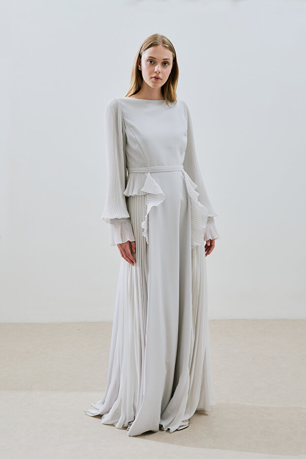 KATLI PİLİSELİ ELBİSE TAŞ - 3