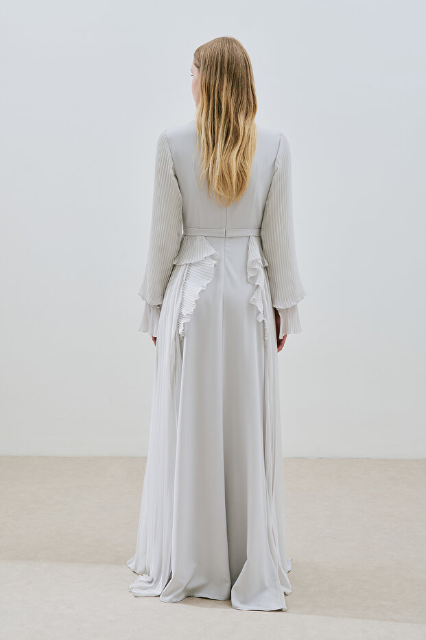 KATLI PİLİSELİ ELBİSE TAŞ - 6