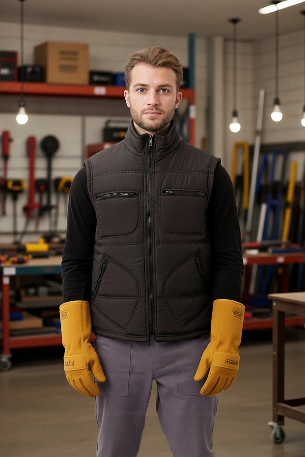 Winter Waterproof Multi-Pocket Vest Thermal Insulated Melesa Business Outdoor Water Warm Holder