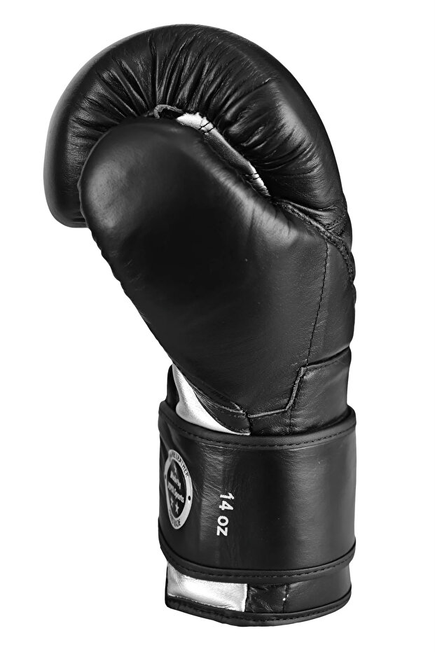 Kick Boks Eldiveni Siyah Gerçek Deri - 6