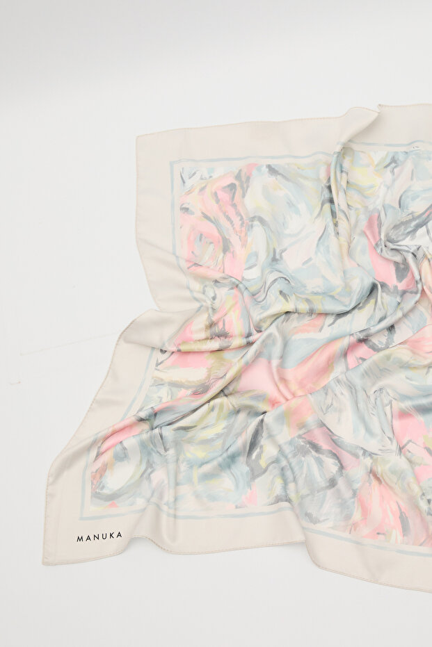 Eșarfă verde SOFIA Vândută CU MODEL - 4