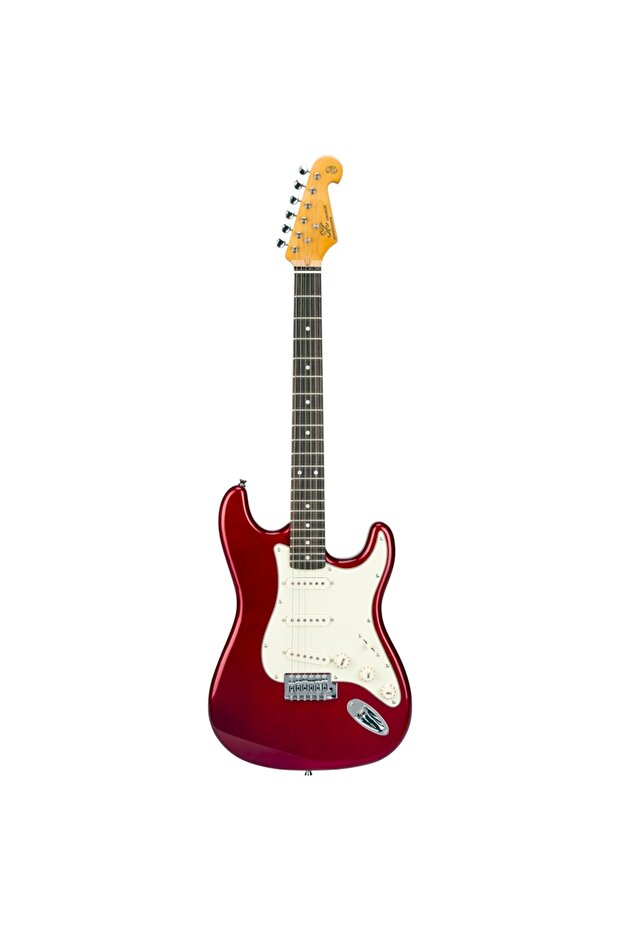 Stratocaster Elektro Gitar (Candy Apple Red) - 2
