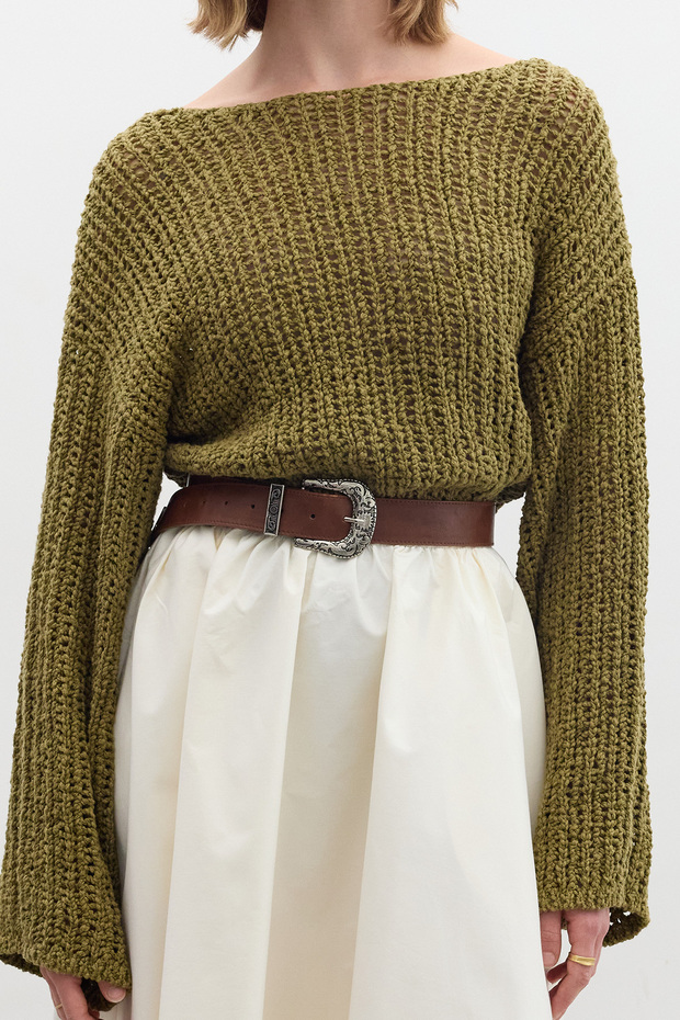 Brązowa kowbojska klamra Kimmer - 1