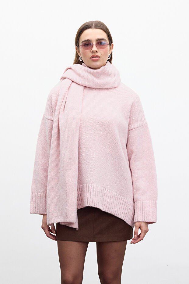 YUMUŞAK ATKI PEMBE - 3