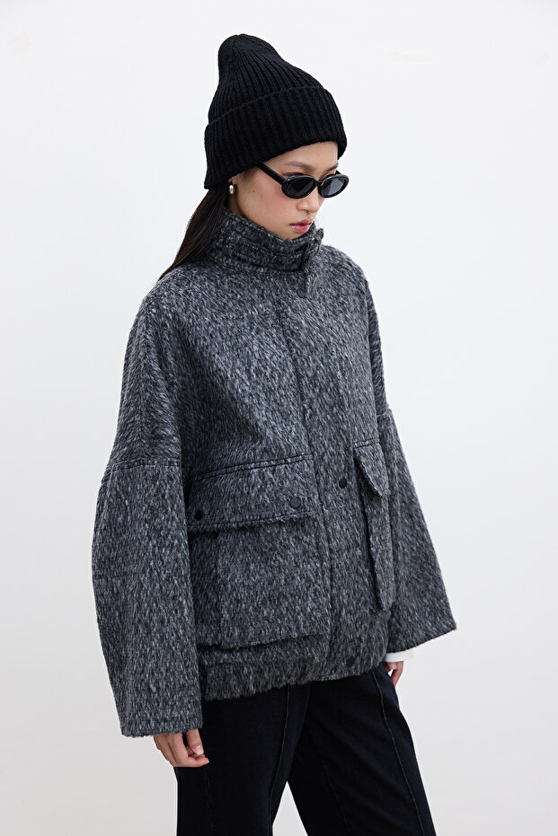 Anthracite Chelsea Bomber Coat - 3