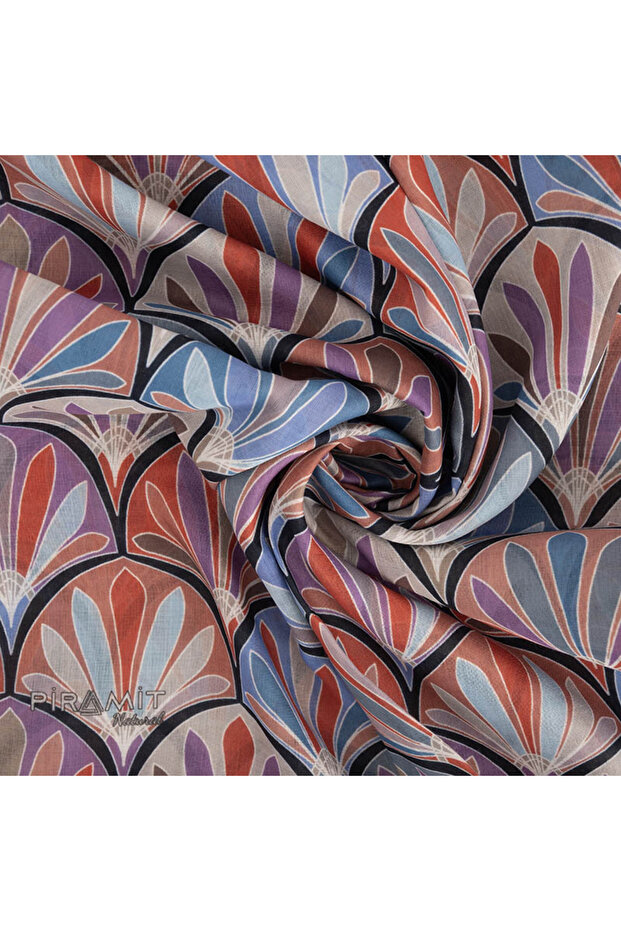 Natural Patterned Scarf - 2