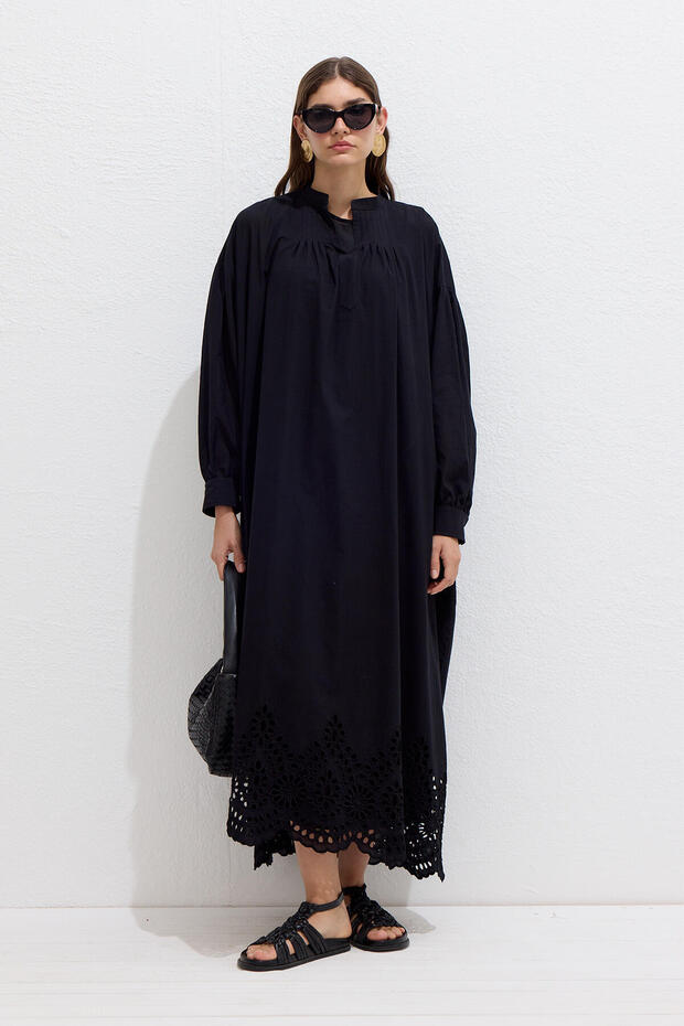 Μαύρο Κέντημα Φόρεμα - 2