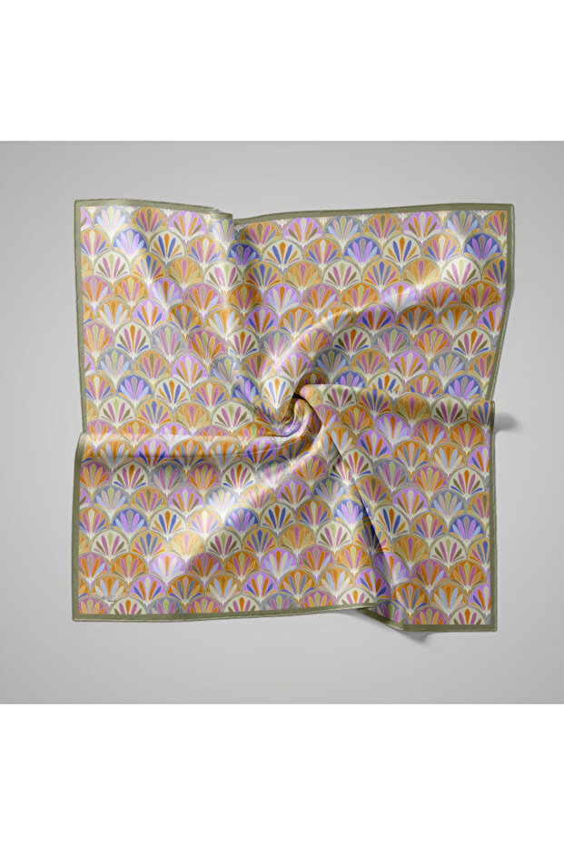 Eșarfă cu model natural - 1