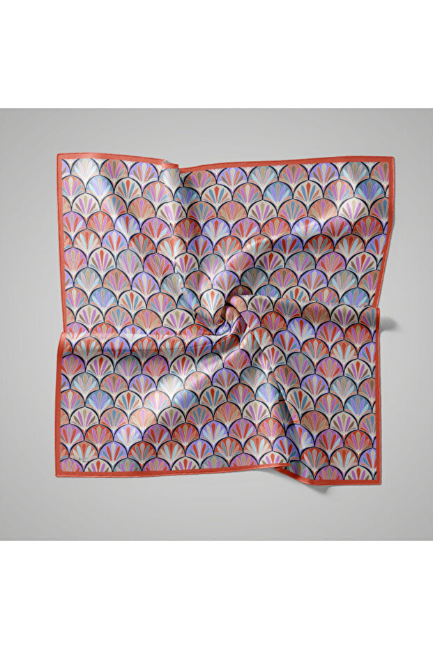 Natural Patterned Scarf - 1