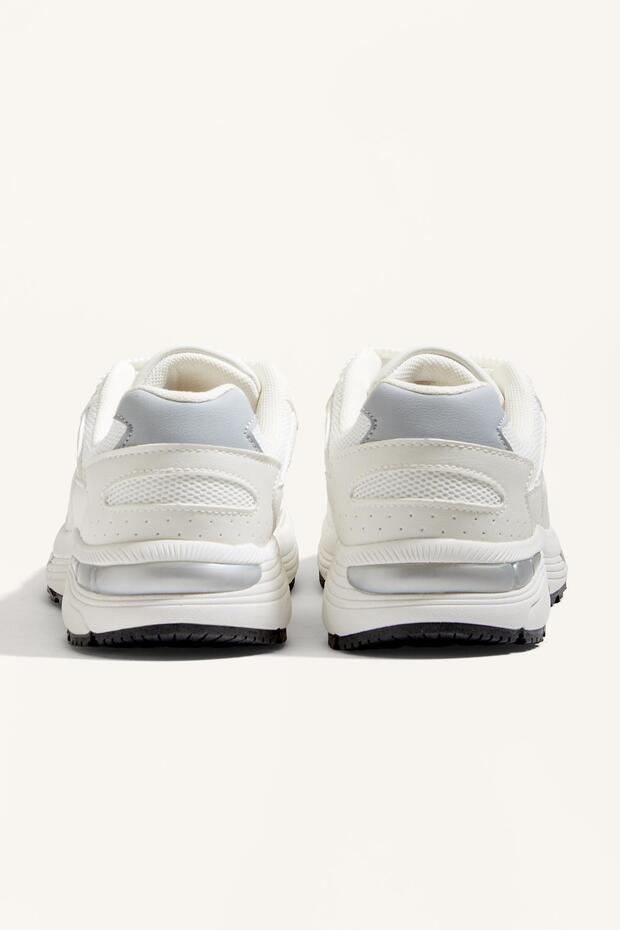 Süet running tarzı spor ayakkabı - 5