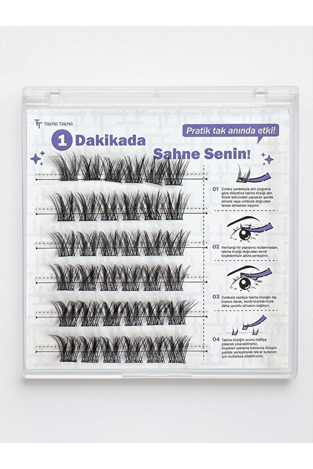 KP1450 - Takma Kirpik Yasemin Teli Siyah - 3