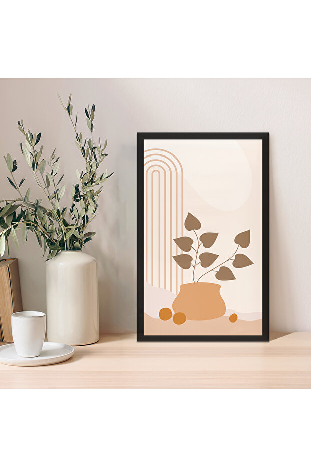 1 Piece Cream Mdf Floor Bronze Minimal Mdf Frame Look Mdf Table