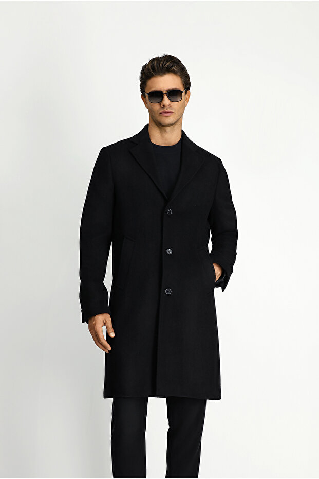 Wool Classic Patterned Coat - 5