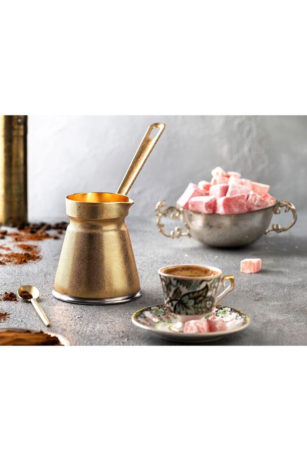 Saren Döküm Coffee Pot for 3 Persons Compatible with Induction (Magnetic) Cookers