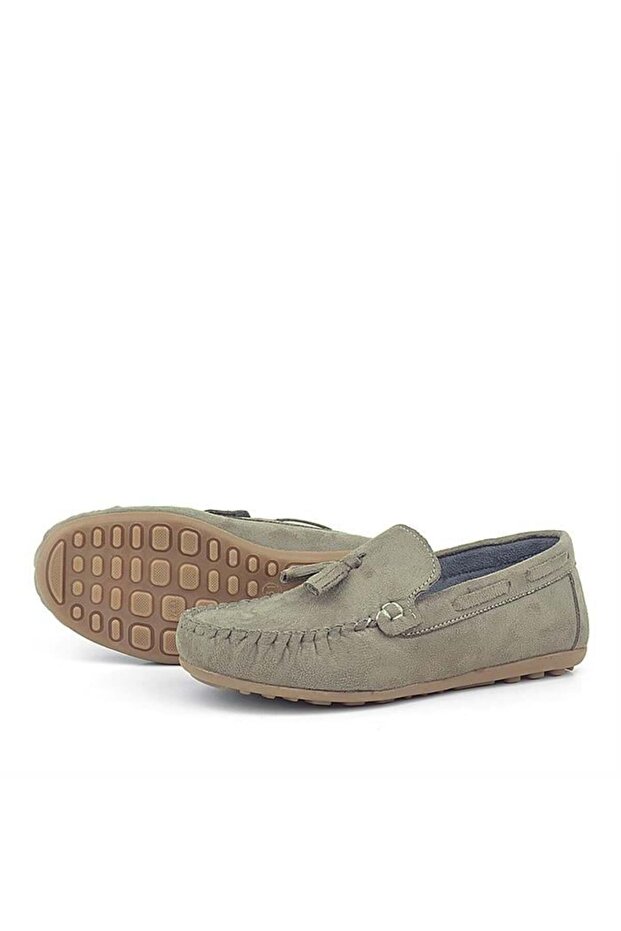 Kum Rengi Süet Erkek Mokasen Ayakkabı - 6