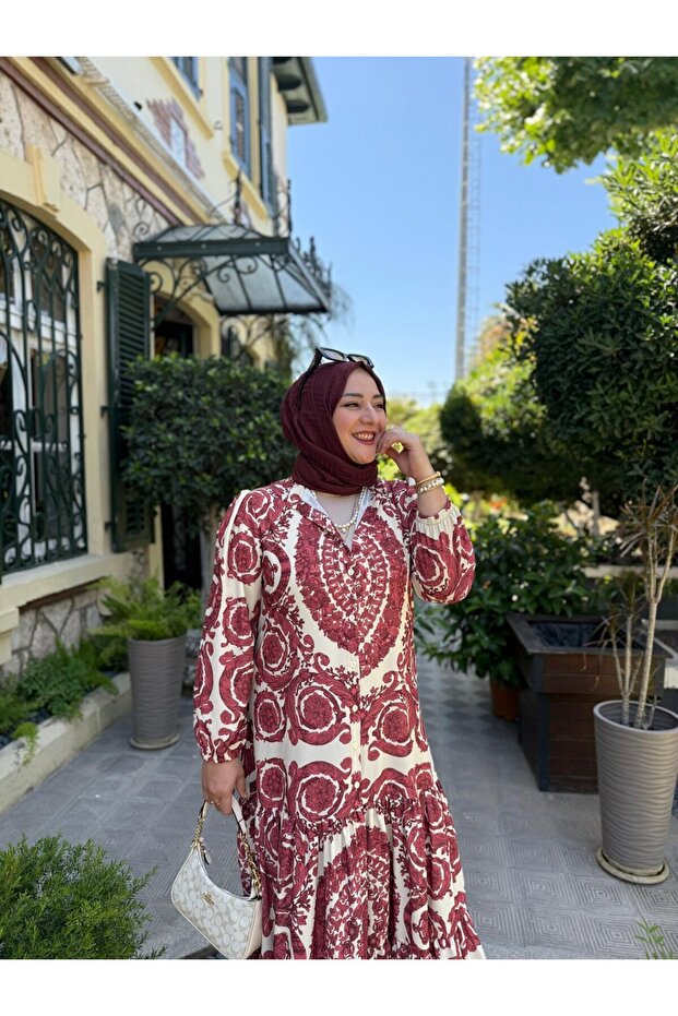 Tesettür Elbise | Leyal | EMS - 3