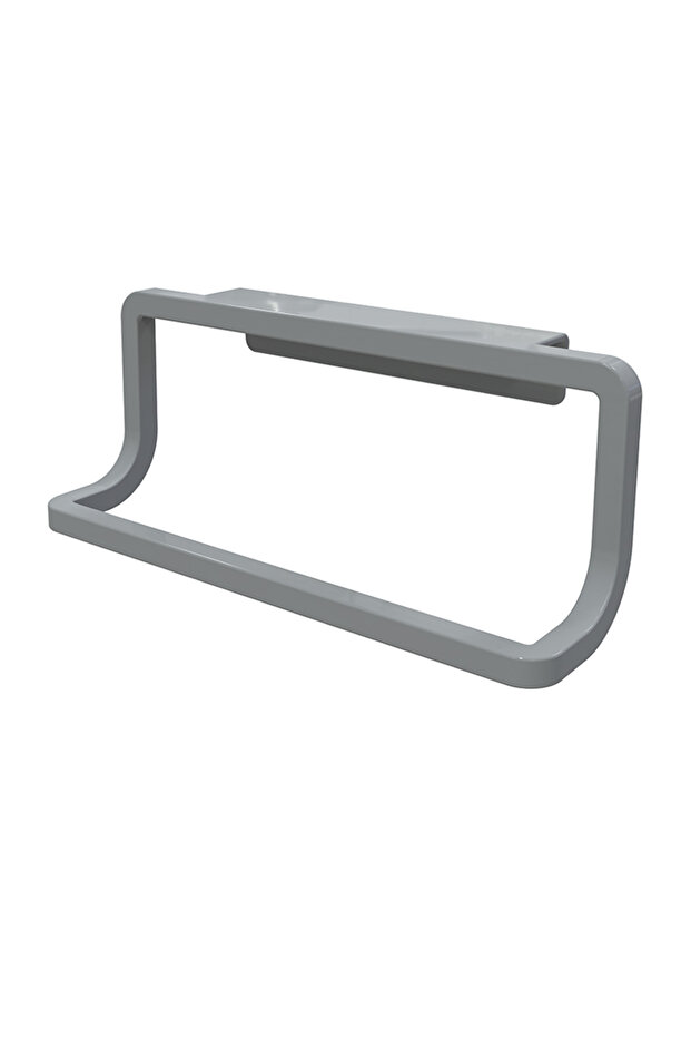 حامل مناشف للمطبخ والحمام - رمادي، طقم من قطعتين - 3