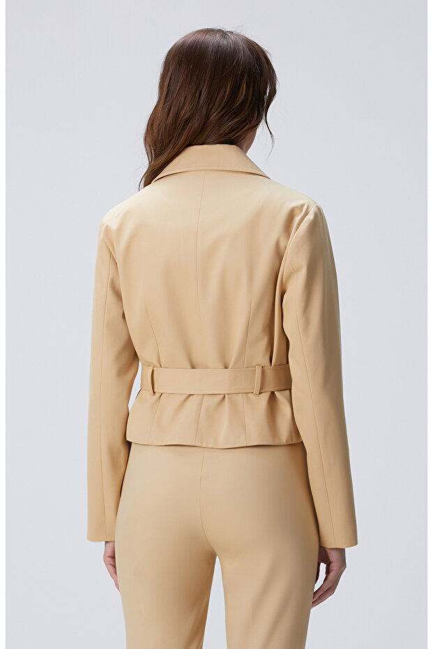 Bej Trench Coat - 5