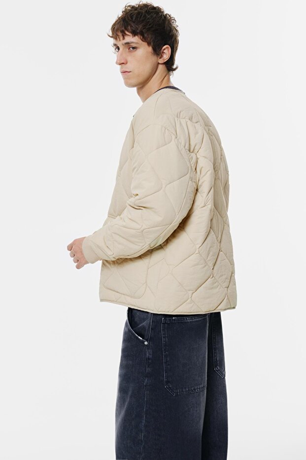 Hafif cepli kapitone ceket - 2