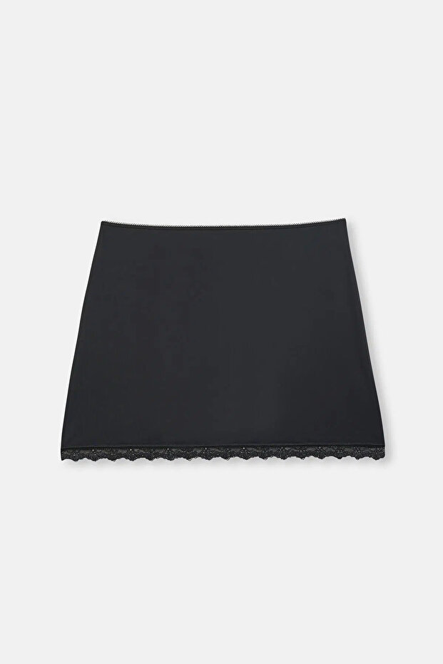 Siyah Mini Jupon - 6