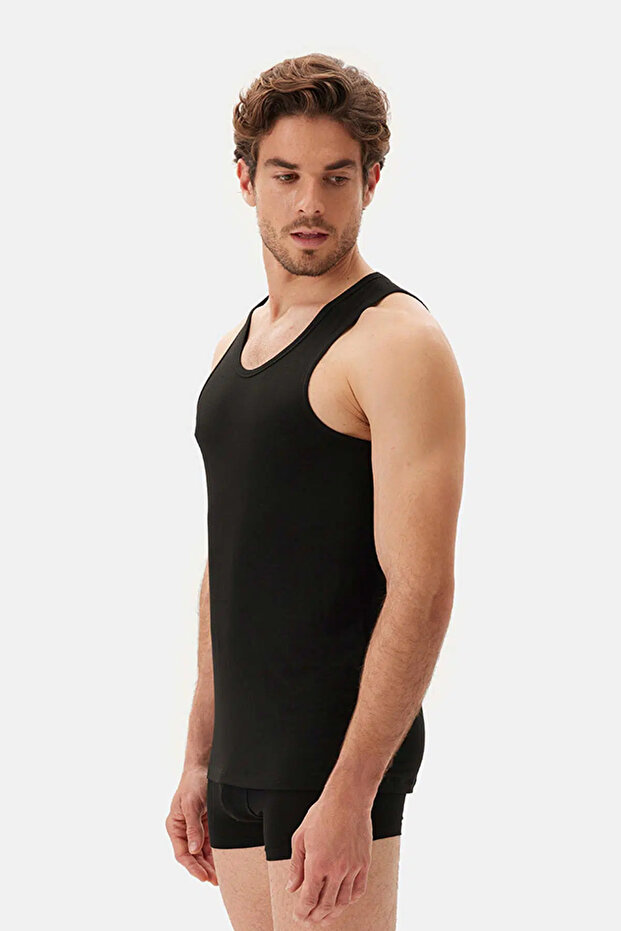 Siyah Basıc Modal Atlet - 4