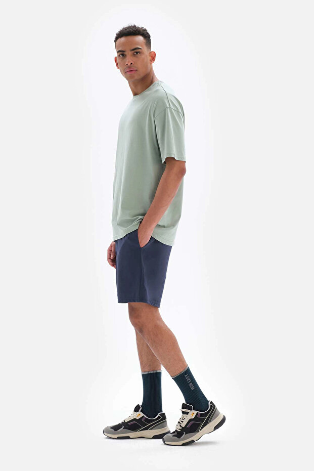 Lacivert Active Erkek Basıc Taytlı Şort - 3