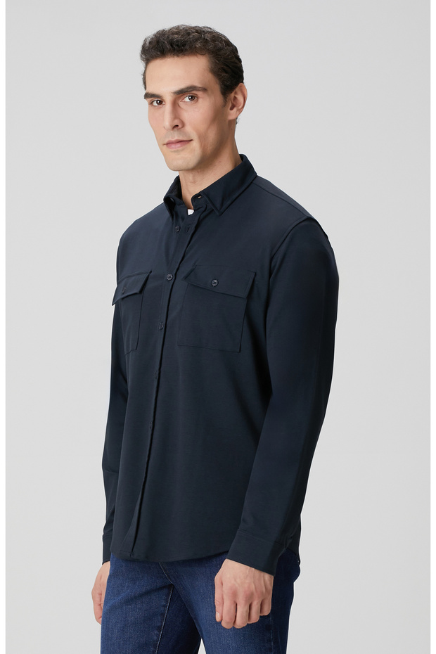 Lacivert Gömlek - 4