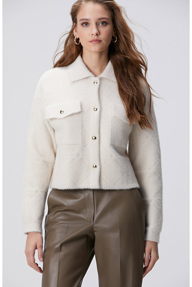 Taş Triko Ceket - 4