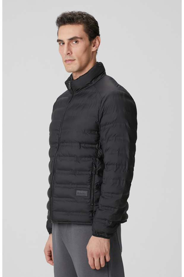 Siyah Puffer Mont - 4