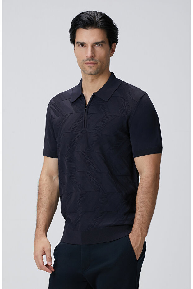 Lacivert Triko Kazak - 4