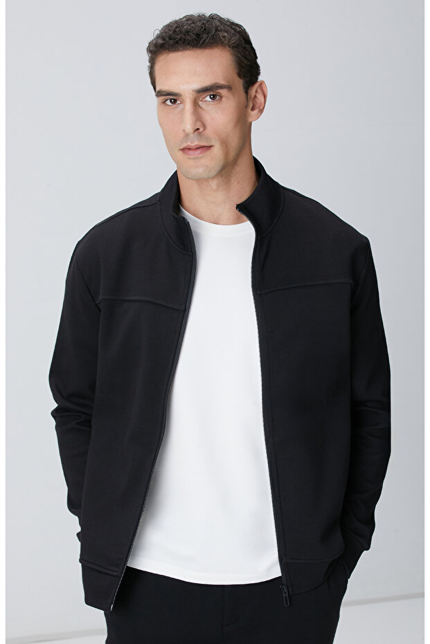 N-Tech Siyah Scuba Sweatshirt - 1