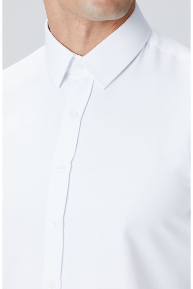Beyaz Slim Fit Gömlek - 6