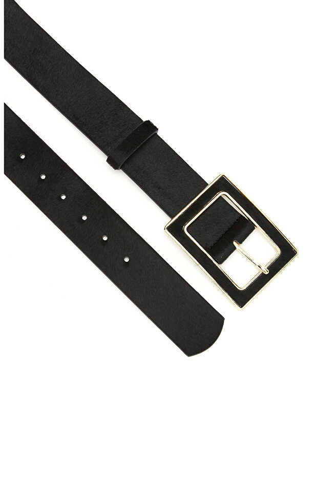 Siyah Kadın Deri Kemer - 2