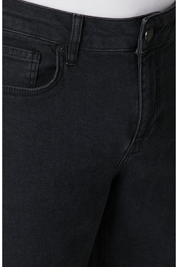 Antrasit Denim Pantolon - 4