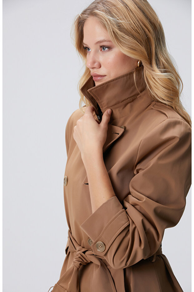 Koyu Bej Pardösü - 2