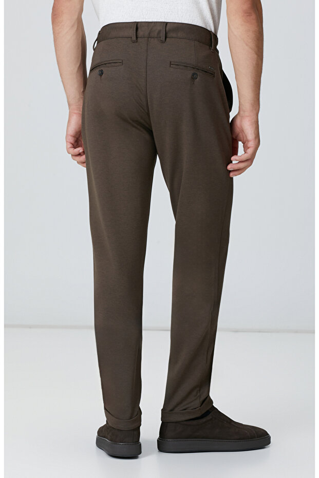 Acı Kahve Jogger Örme Pantolon - 3