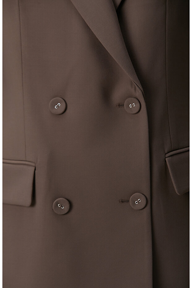 Vizon Yün Karışımlı Ceket - 6