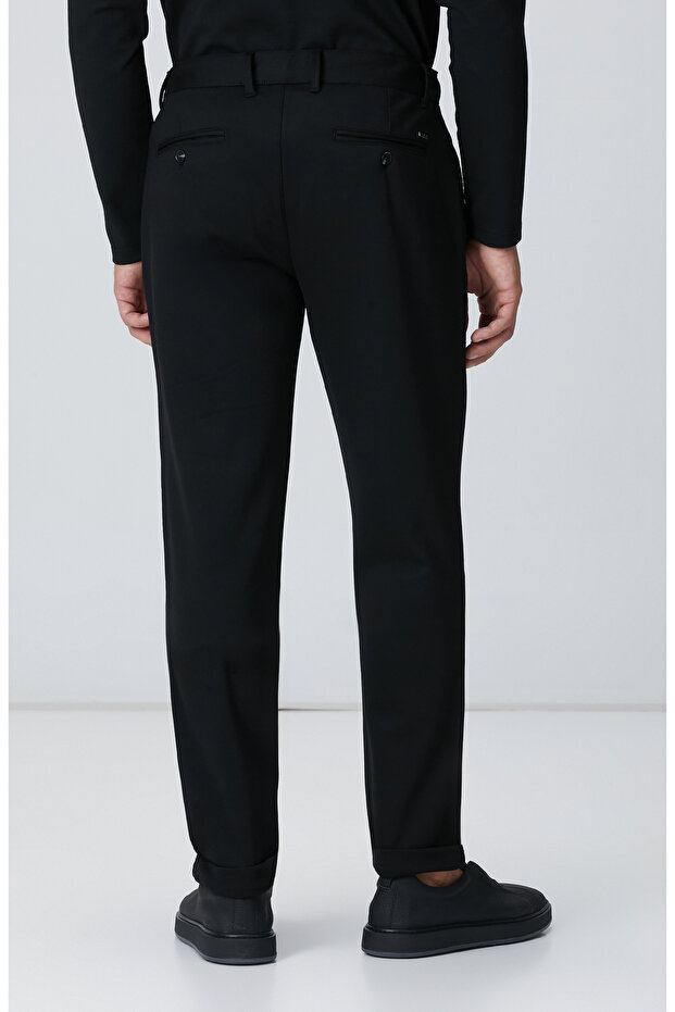 Siyah Jogger Örme Pantolon - 3