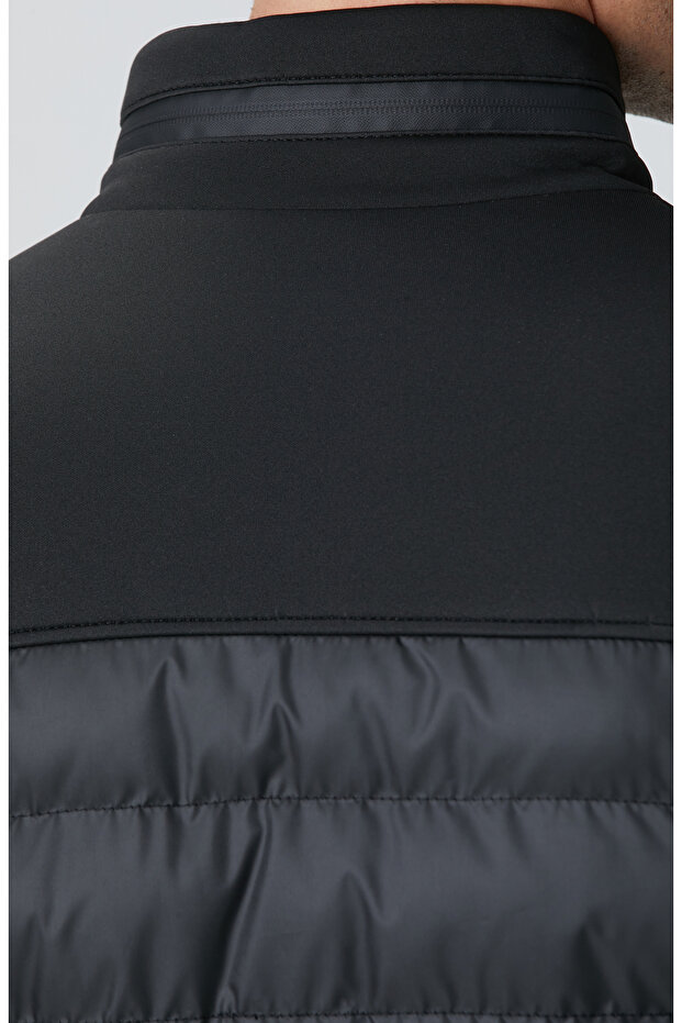 Siyah Scuba Garnili Kapitoneli Mont - 7