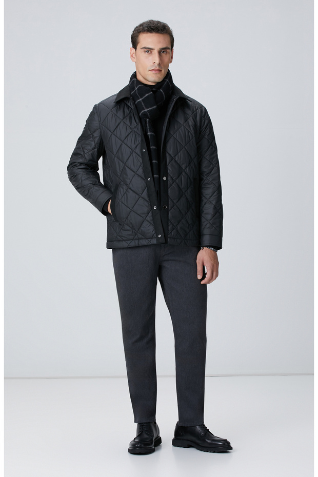 Siyah Coat Ceket - 3