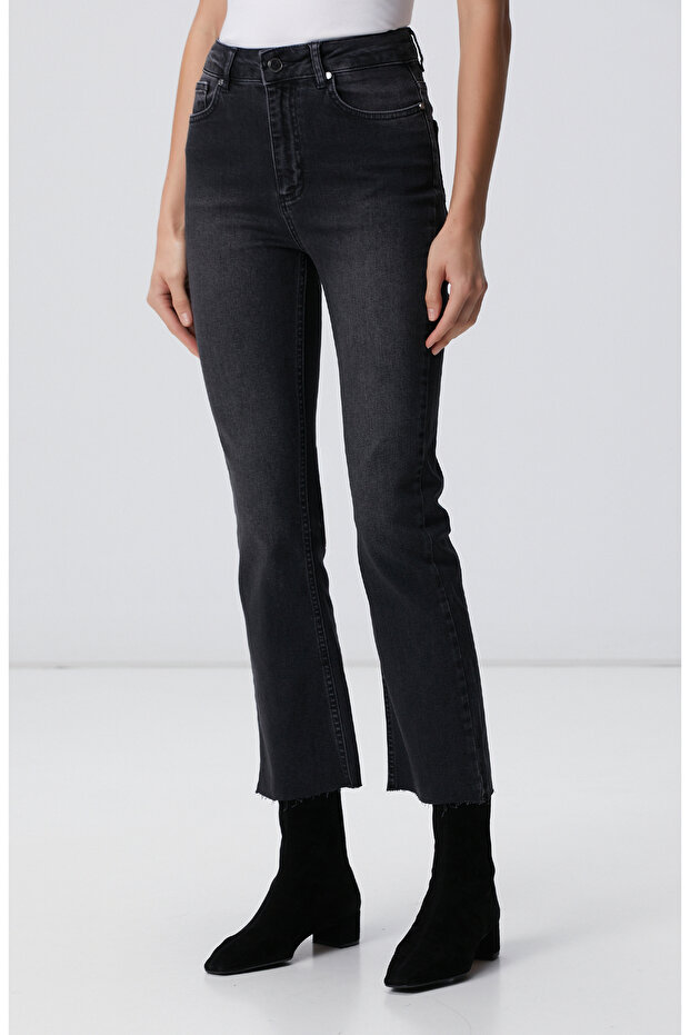 Antrasit Denim Pantolon - 3