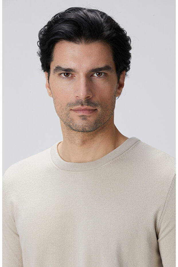 Bej Melanj Basic Triko Kazak - 7