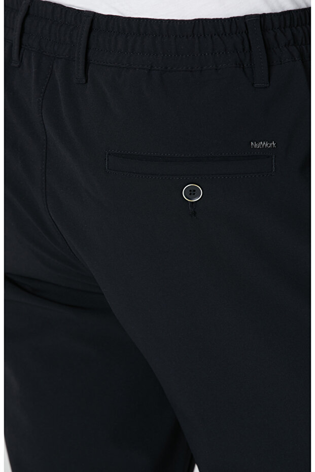 Siyah Dokuma Jogger Pantolon - 5