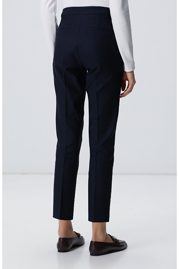 Lacivert Basic Skinny Pantolon - 4