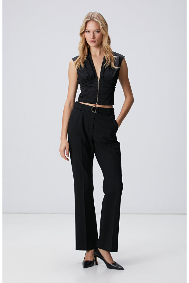 Siyah Tafta Bluz - 3