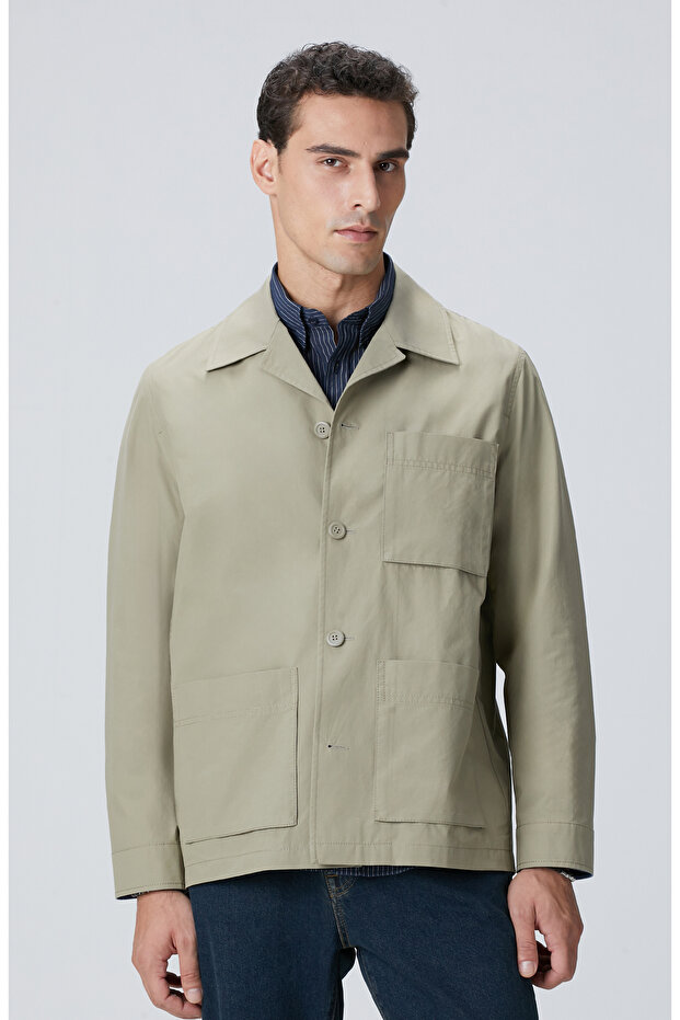 Haki Dış Gömlek - 1