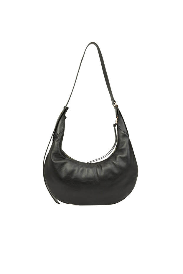 Siyah Kadın Deri Çanta - 3