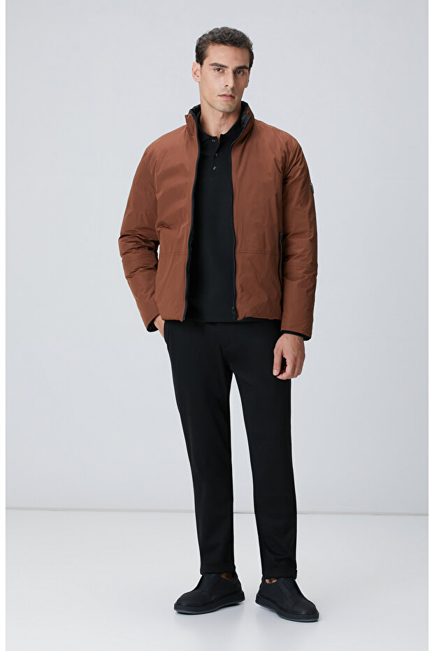 Siyah Polo Yaka Sweatshirt - 3