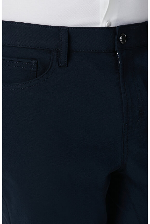 Lacivert Casual Pantolon - 4